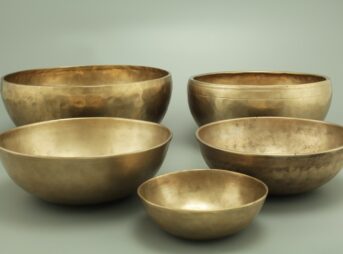 brown ceramic bowl on white surface