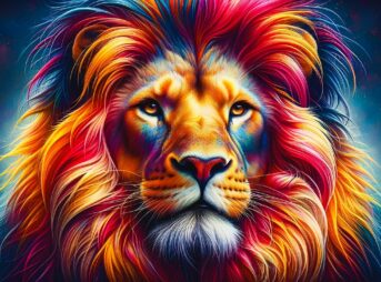 ai generated, lion, nature