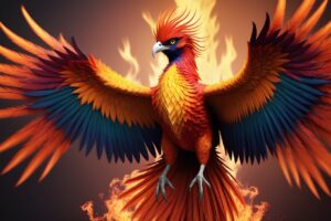 ai generated, phoenix, bird